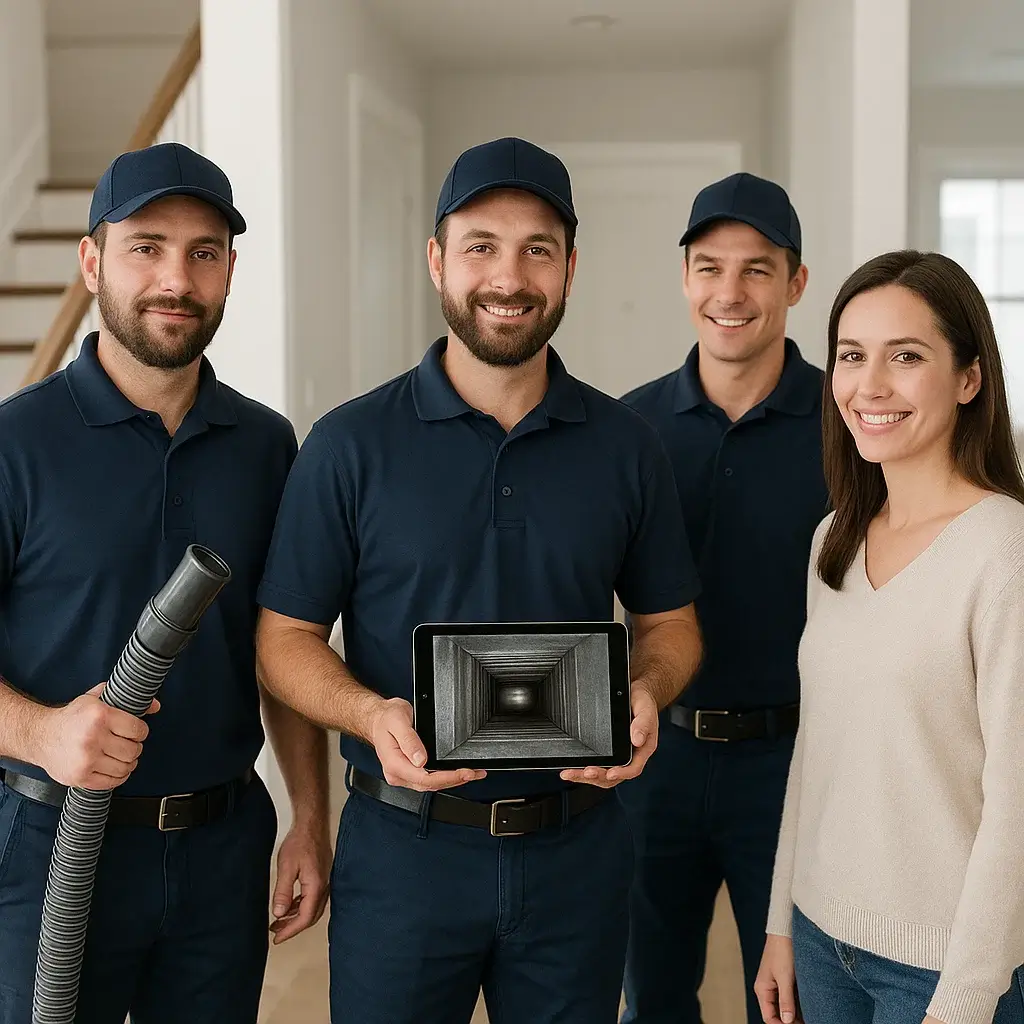Team of Pasadena TX Air Ducts Cleaning experts providing honest and professional air duct service for homeowners